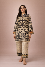 Load image into Gallery viewer, Azeenia Noir Folk Art Signature Co-Ord