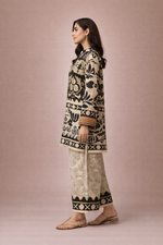 Load image into Gallery viewer, Azeenia Noir Folk Art Signature Co-Ord