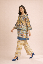 Load image into Gallery viewer, Azeenia Golden Mosaic Elegant Co-Ord