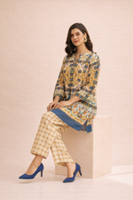 Load image into Gallery viewer, Azeenia Golden Mosaic Elegant Co-Ord