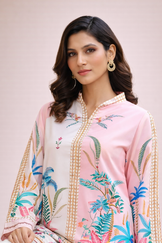 Azeenia Blush Botanical Grace Co-Ord