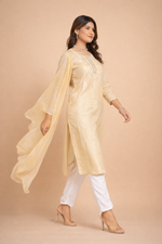 Load image into Gallery viewer, Golden Beige Heritage 3-Piece Ensemble