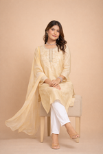 Load image into Gallery viewer, Golden Beige Heritage 3-Piece Ensemble