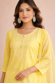 Sunlit Yellow Elegant 3-Piece Ensemble