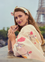 Load image into Gallery viewer, Off White Handwork & Embroidered Chanderi Silk Kurta with Trousers & With Dupatta