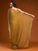 Load image into Gallery viewer, Regal Golden Silk Saree with Elegant Border
