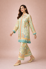 Load image into Gallery viewer, Azeenia Ivory Garden Contemporary Co-Ord