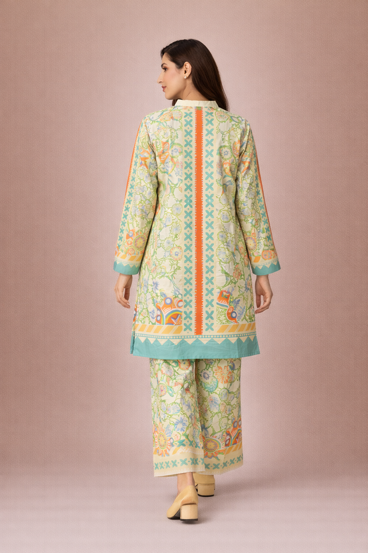 Azeenia Ivory Garden Contemporary Co-Ord