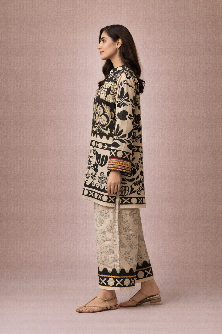 Azeenia Noir Folk Art Signature Co-Ord