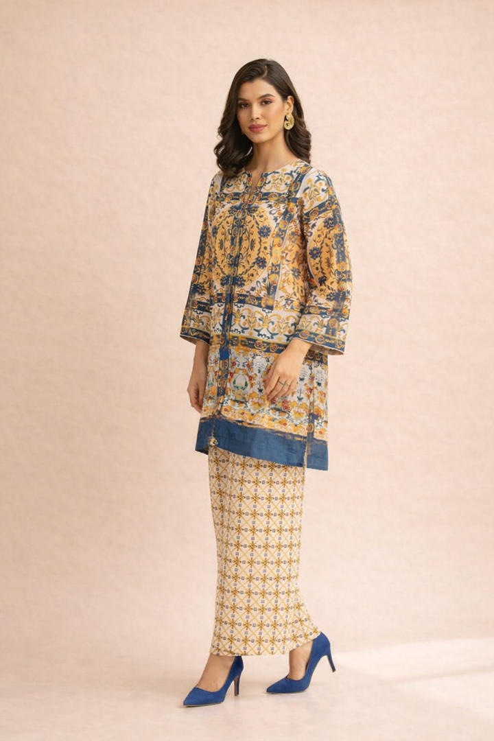 Azeenia Golden Mosaic Elegant Co-Ord