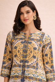 Azeenia Golden Mosaic Elegant Co-Ord