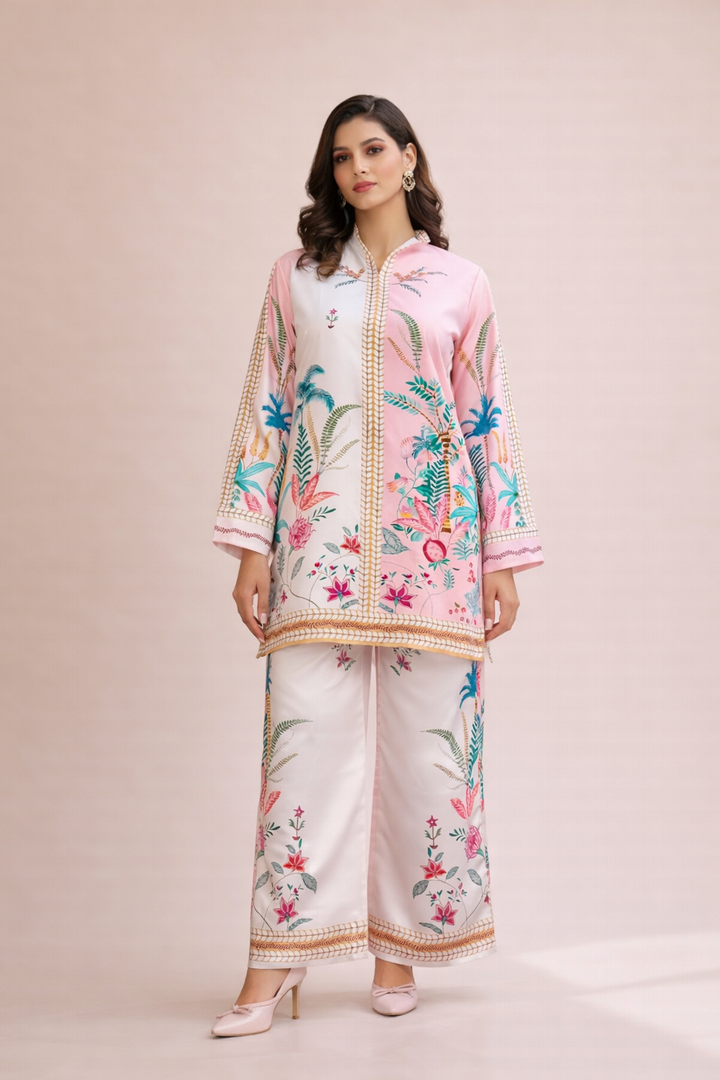 Azeenia Blush Botanical Grace Co-Ord