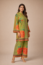 Load image into Gallery viewer, Azeenia Emerald Bloom Modern Luxe Co-Ord Set