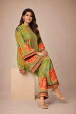 Load image into Gallery viewer, Azeenia Emerald Bloom Modern Luxe Co-Ord Set