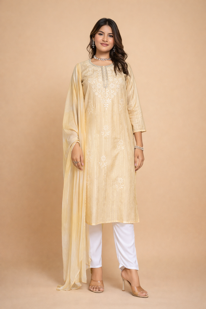 Golden Beige Heritage 3-Piece Ensemble