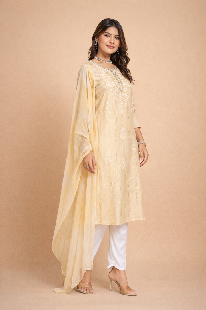 Golden Beige Heritage 3-Piece Ensemble