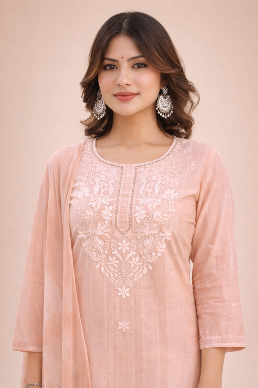 Blush Pink Contemporary 3-Piece Ensemble