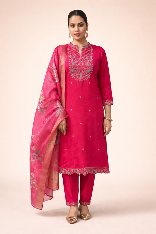 Crimson Heritage Embroidered 3-Piece Set