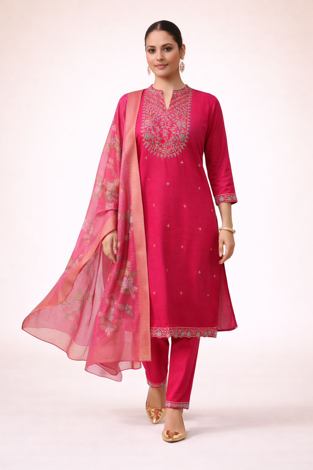 Crimson Heritage Embroidered 3-Piece Set