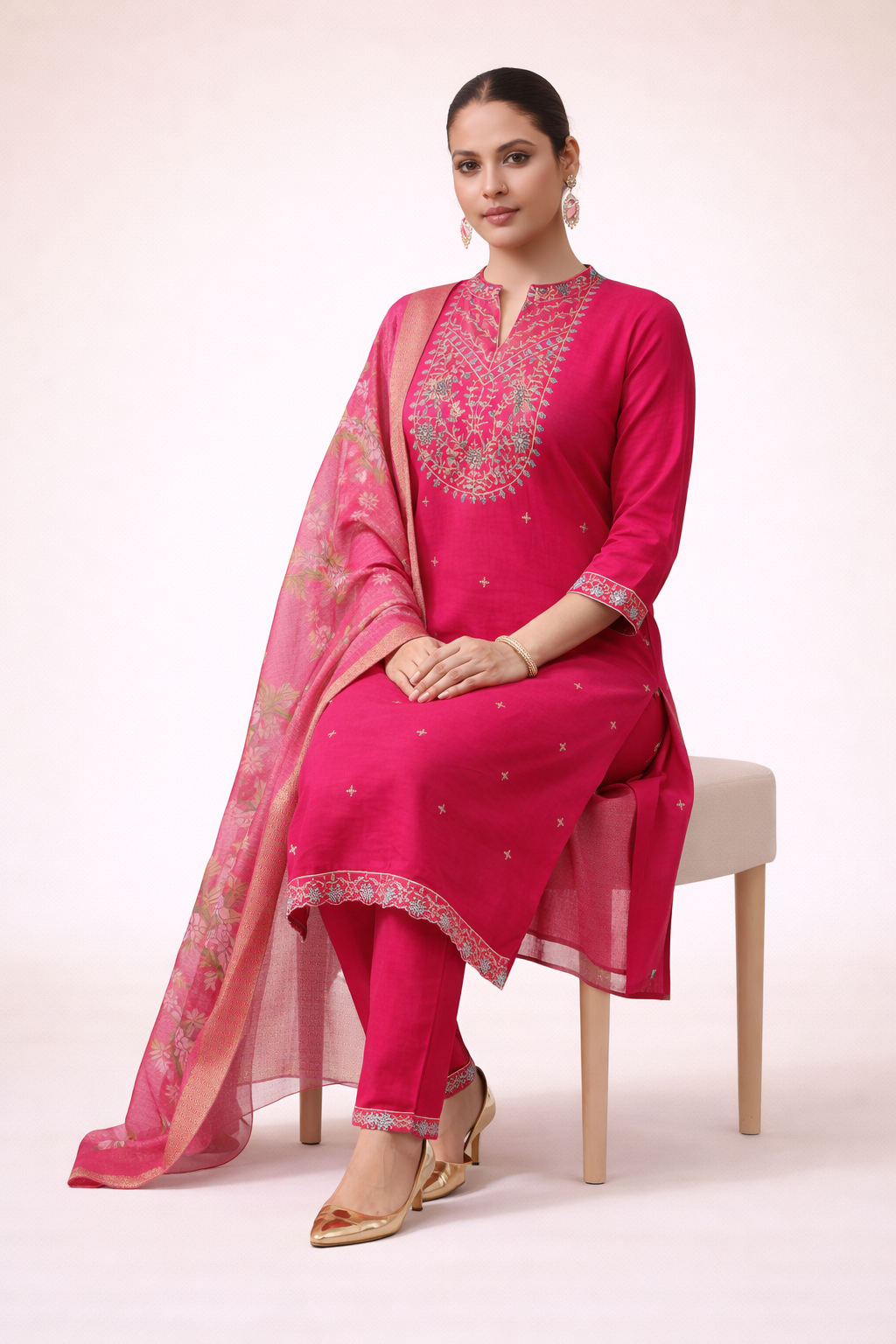 Crimson Heritage Embroidered 3-Piece Set
