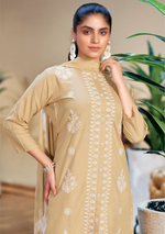 Load image into Gallery viewer, Golden Rayon Lucknawi Style Kurta
