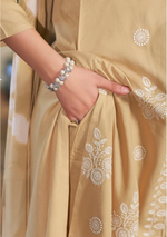 Load image into Gallery viewer, Golden Rayon Lucknawi Style Kurta
