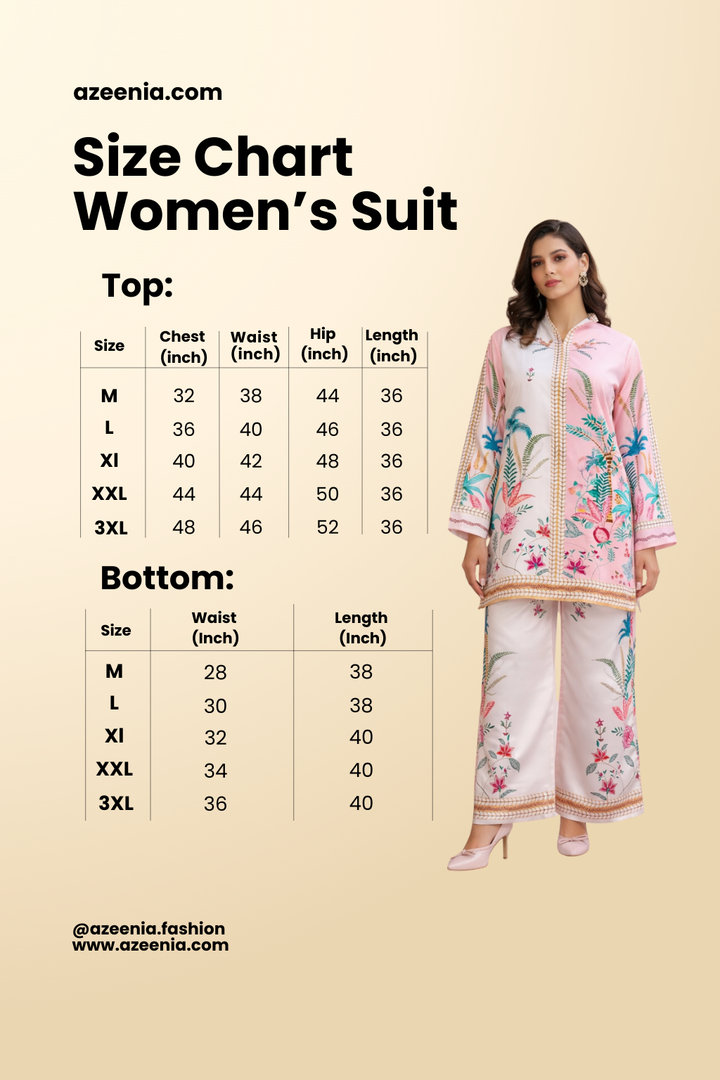 Azeenia Blush Botanical Grace Co-Ord